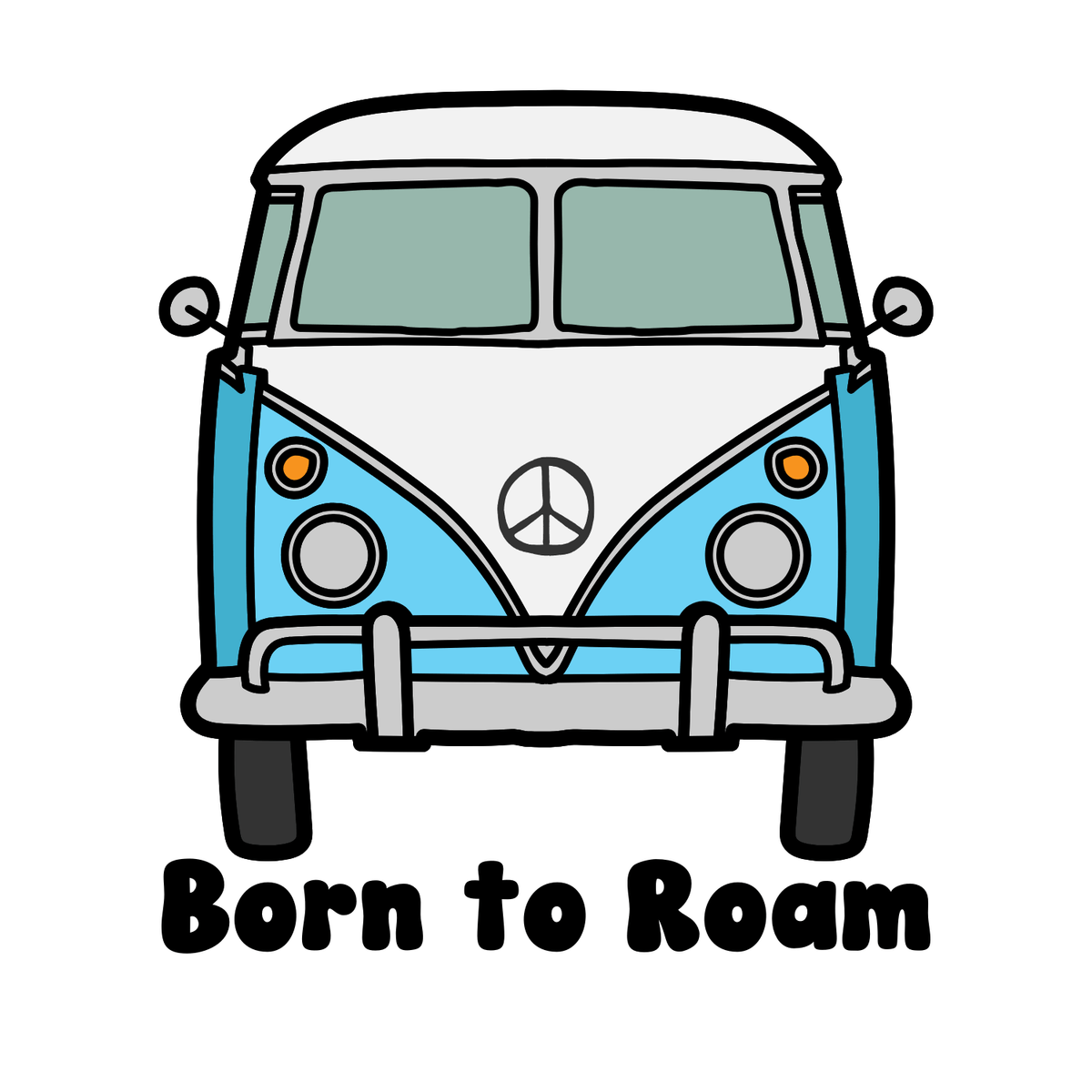 Born to Roam Mug – Vanagon Adventure Coffee Cup