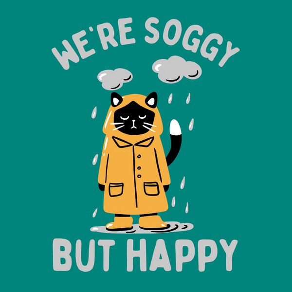 We're Soggy But Happy Unisex Softstyle T-Shirt