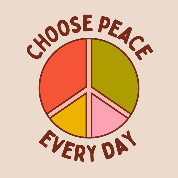 Choose Peace Every Day Tote – Uplifting Canvas Bag