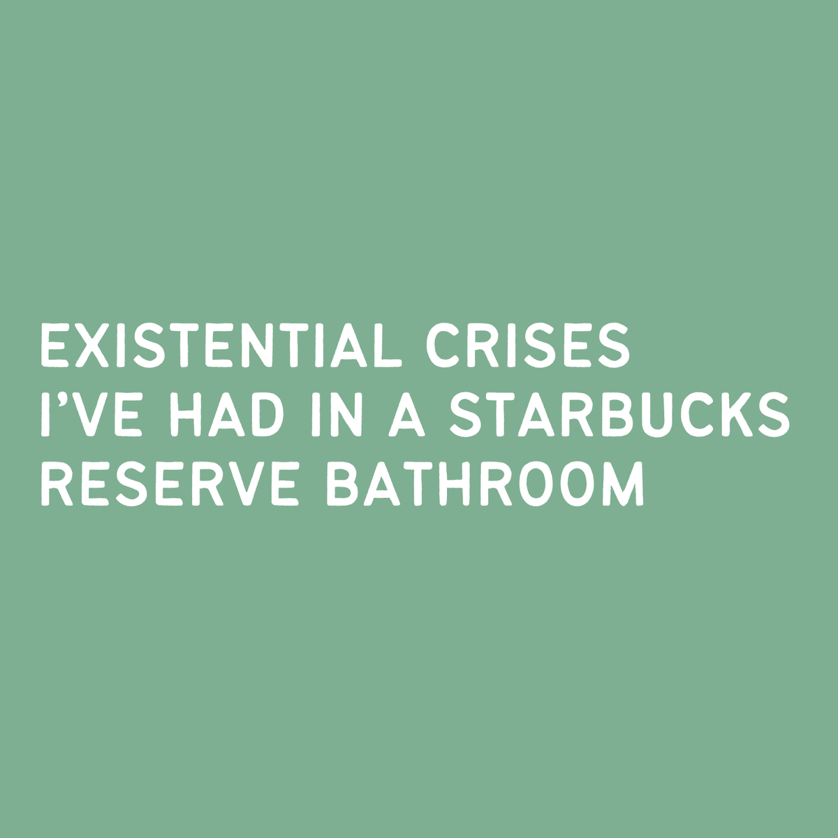 Existential Crises notebook design featuring typography on a green background, ideal for deep thoughts and self-reflection.