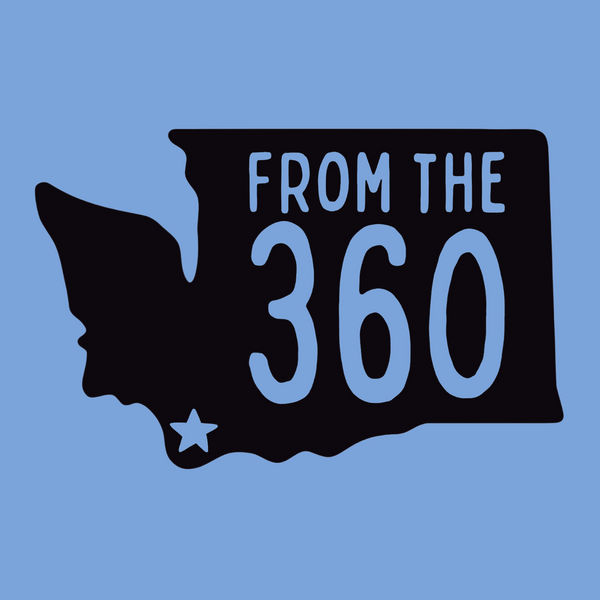 From the 360 hoodie design featuring a Washington state silhouette and Vancouver star, perfect for local pride.