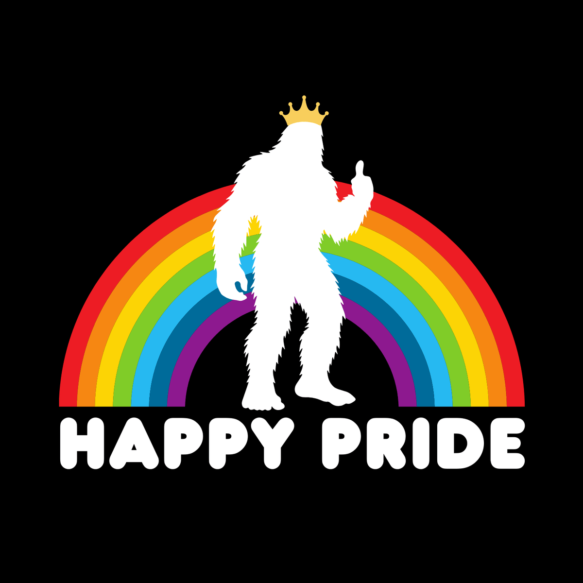 Bigfoot's Pride Parade Cotton Canvas Tote Bag