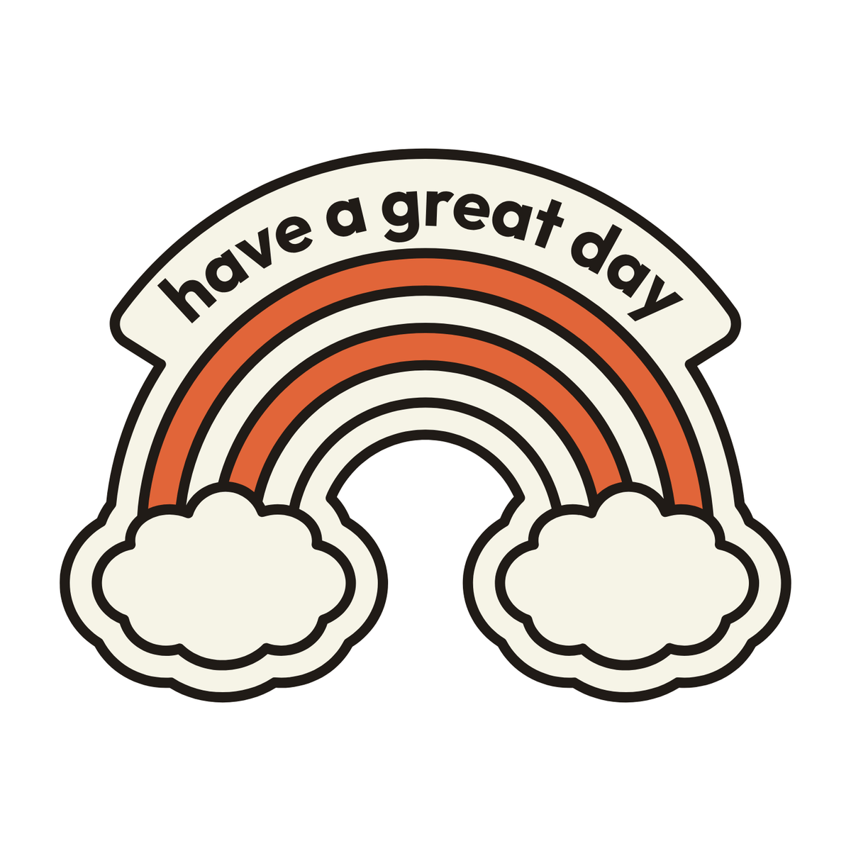have a great day rainbow design with clouds for Have a Great Day Mug