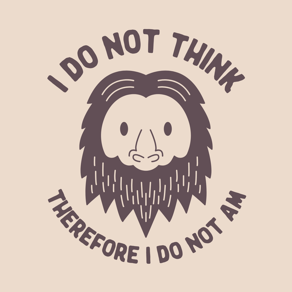 I Do Not Think Sasquatch Cotton Canvas Tote Bag