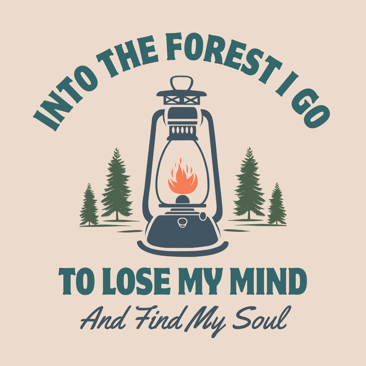 Into the Forest I Go to Lose My Mind Cotton Canvas Tote Bag