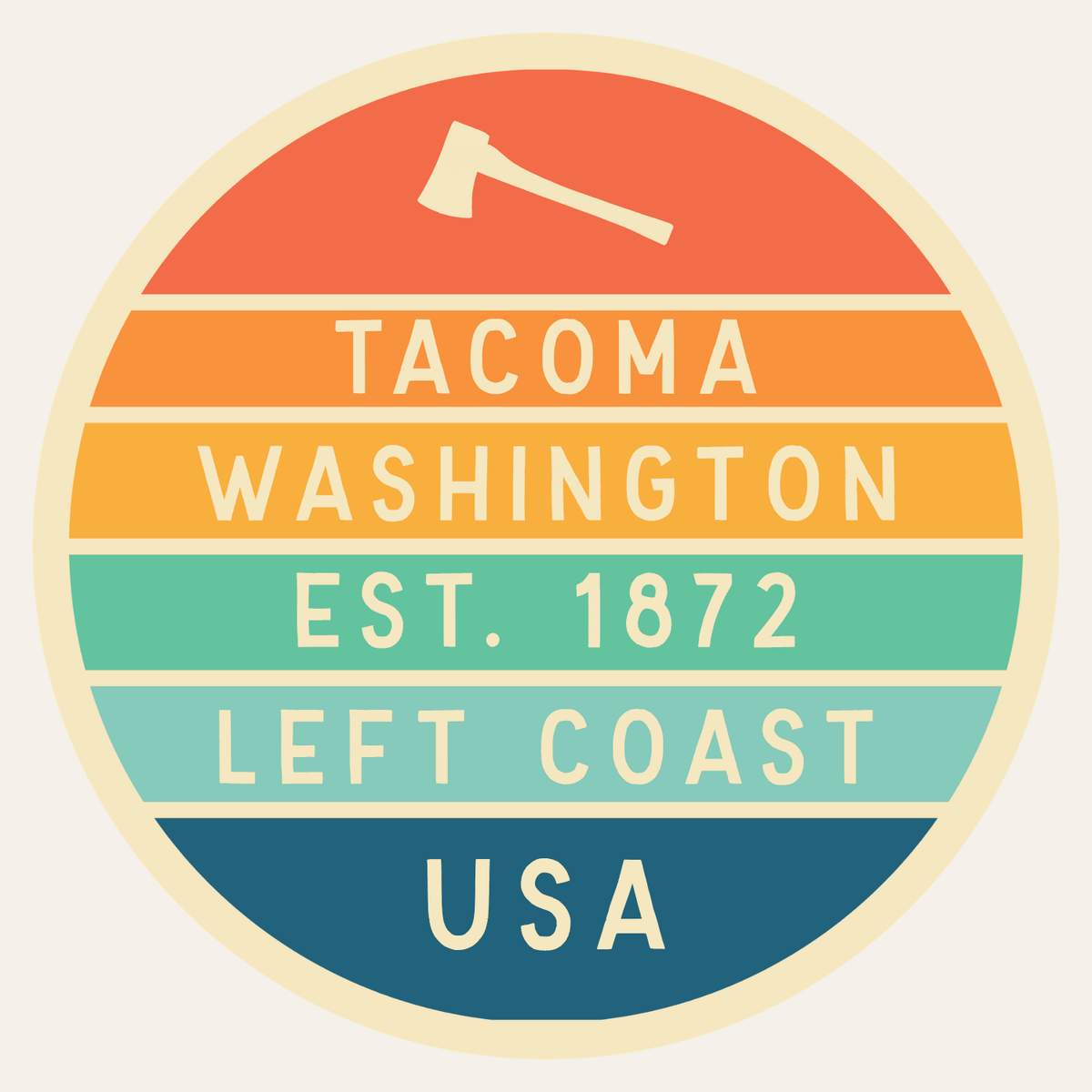 Left Coast Retro Tacoma Cotton Canvas Tote Bag