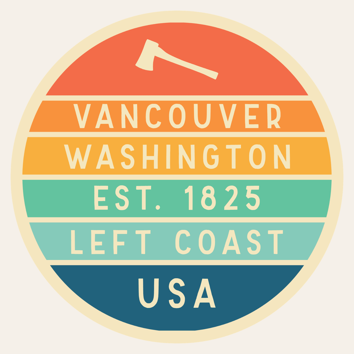 Left Coast Retro Vancouver Cotton Canvas Tote Bag