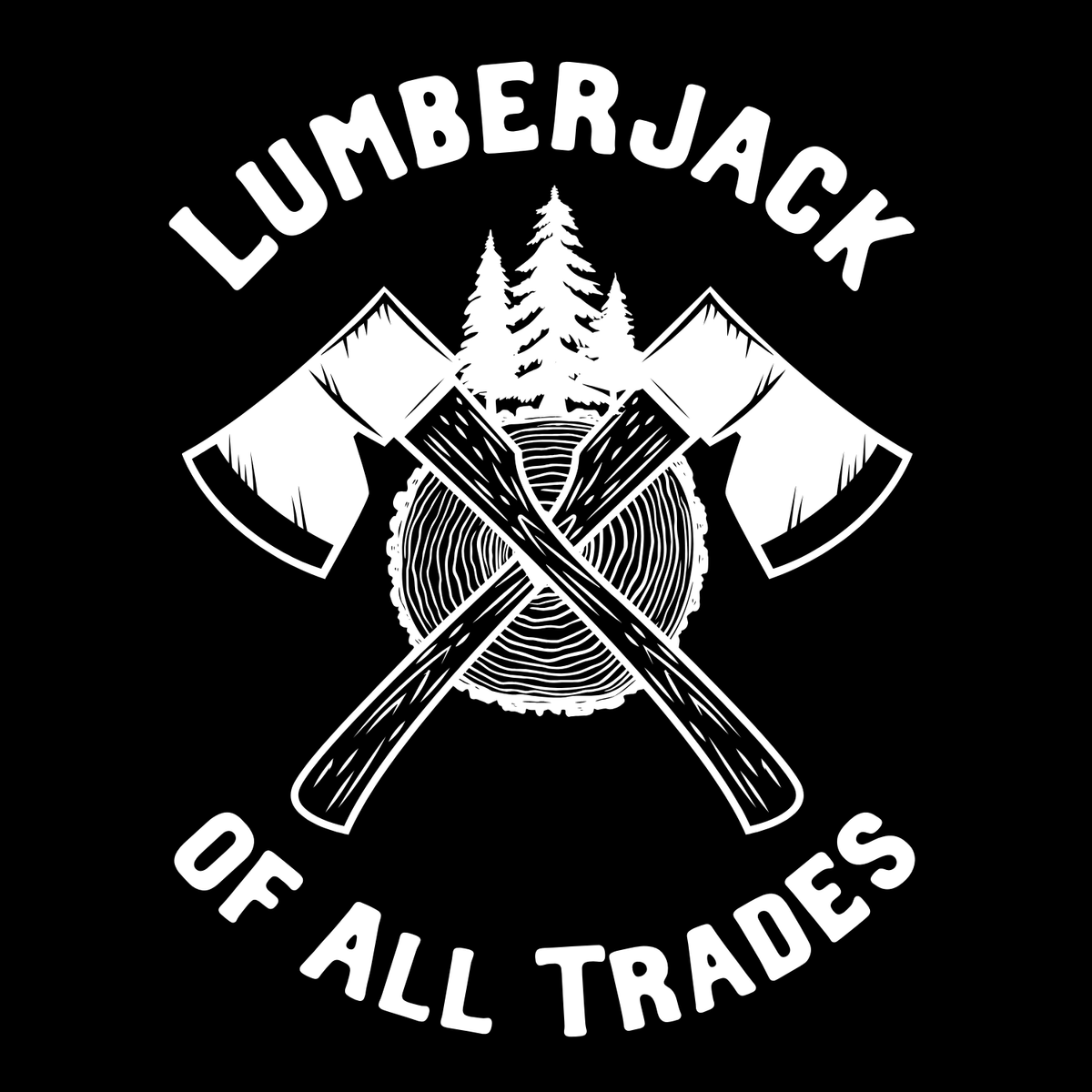 Lumberjack of All Trades Black Ceramic Coffee Mug