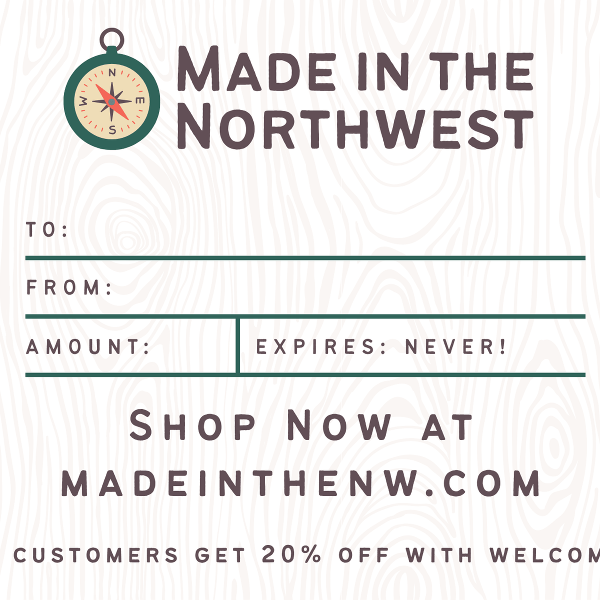 Made in the Northwest Gift Card