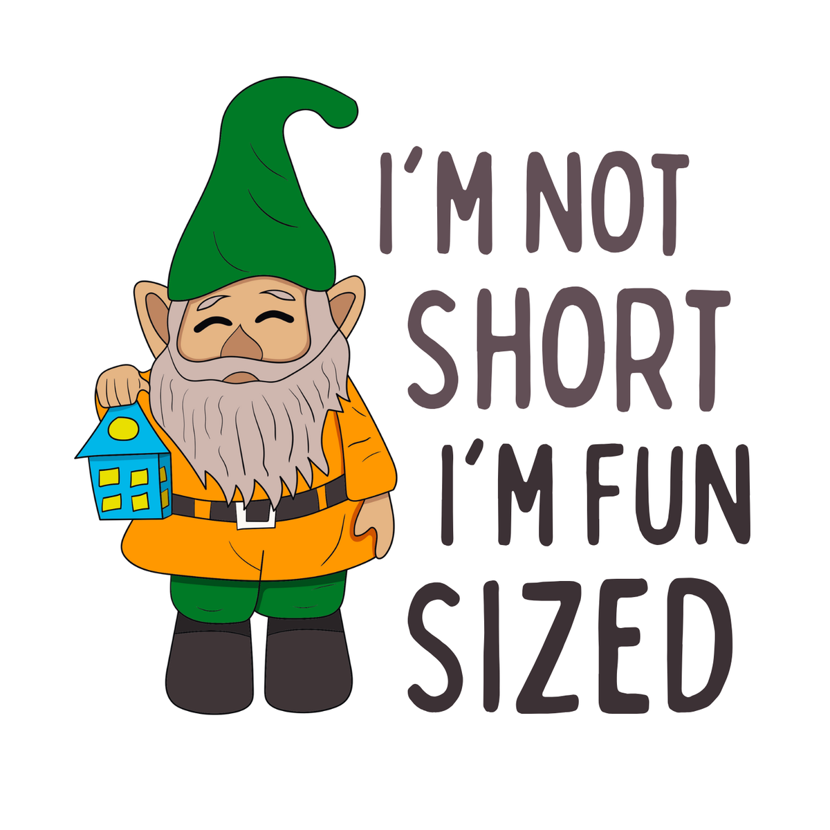 I'm Not Short I'm Fun Sized Gnome Softstyle Classic T-Shirt