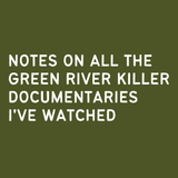 Notes on Green River Killer documentaries I've watched spiral notebook cover design