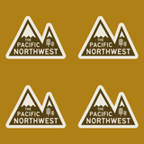 Pacific Northwest Heights Mountain Lightweight Cozy Blanket featuring bold PNW design and mountain graphics.