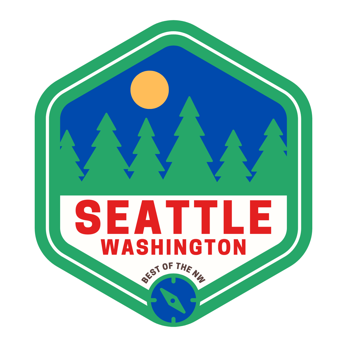 Best of the NW Seattle Washington Ceramic Coffee Mug