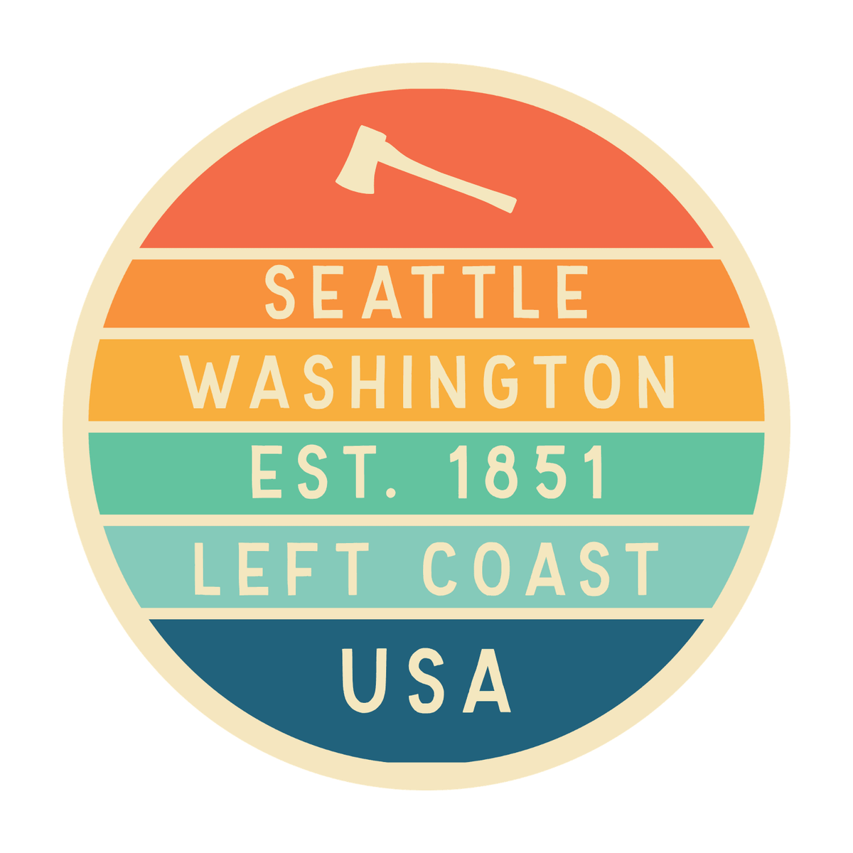 Left Coast Retro Seattle Ceramic Coffee Mug