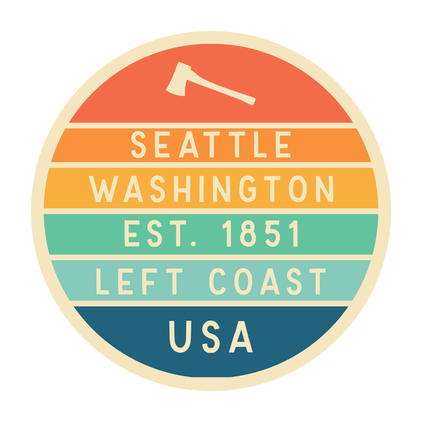 Left Coast Retro Seattle Ceramic Coffee Mug