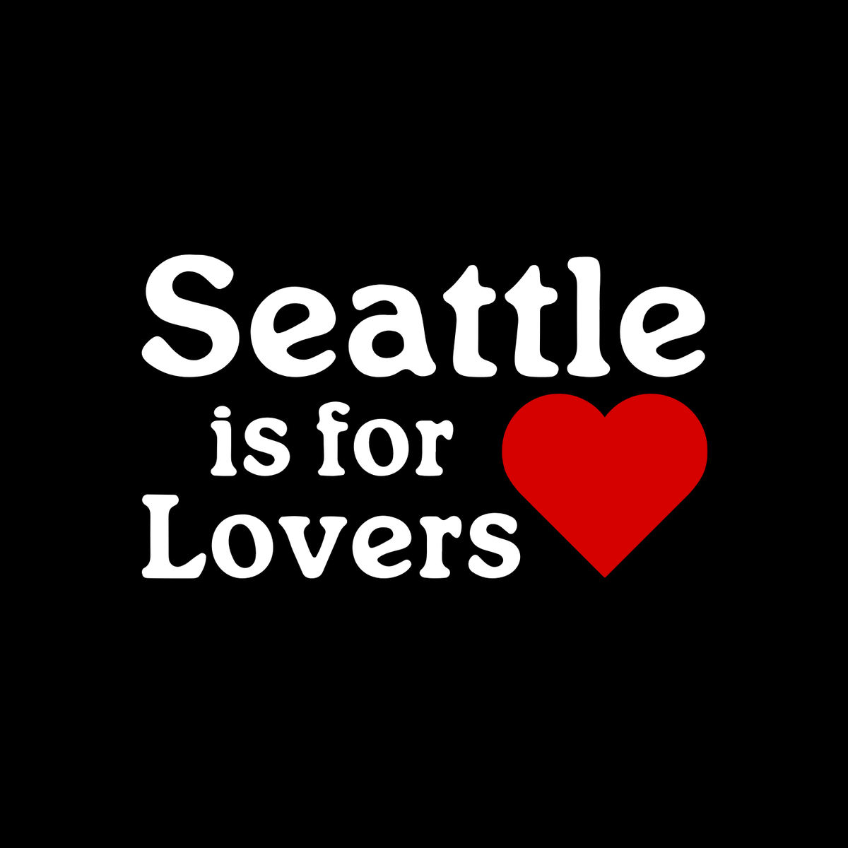 Seattle Is for Lovers Tote – Emerald City Canvas Bag