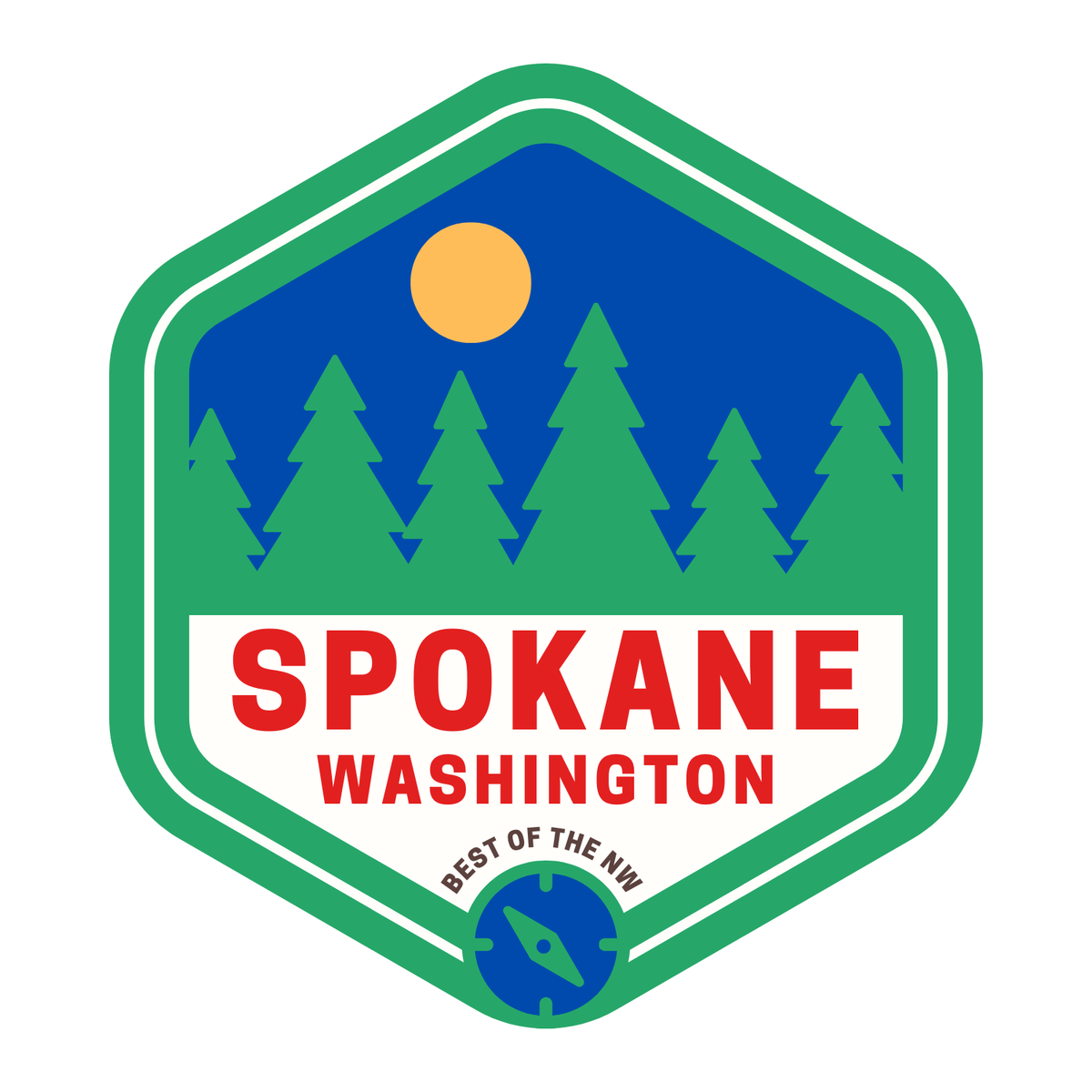 Best of the NW Spokane Washington Ceramic Coffee Mug