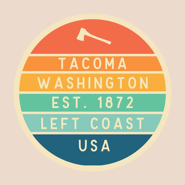 Left Coast Retro Tacoma Cotton Canvas Tote Bag