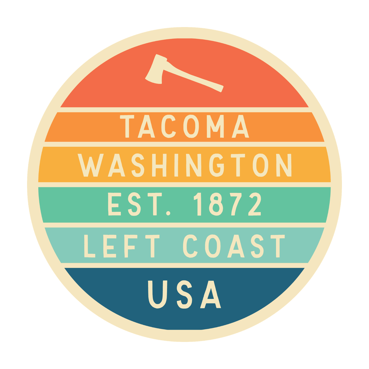 Left Coast Retro Tacoma Ceramic Coffee Mug