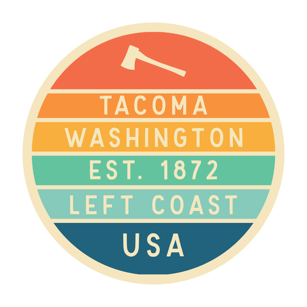 Left Coast Retro Tacoma Ceramic Coffee Mug
