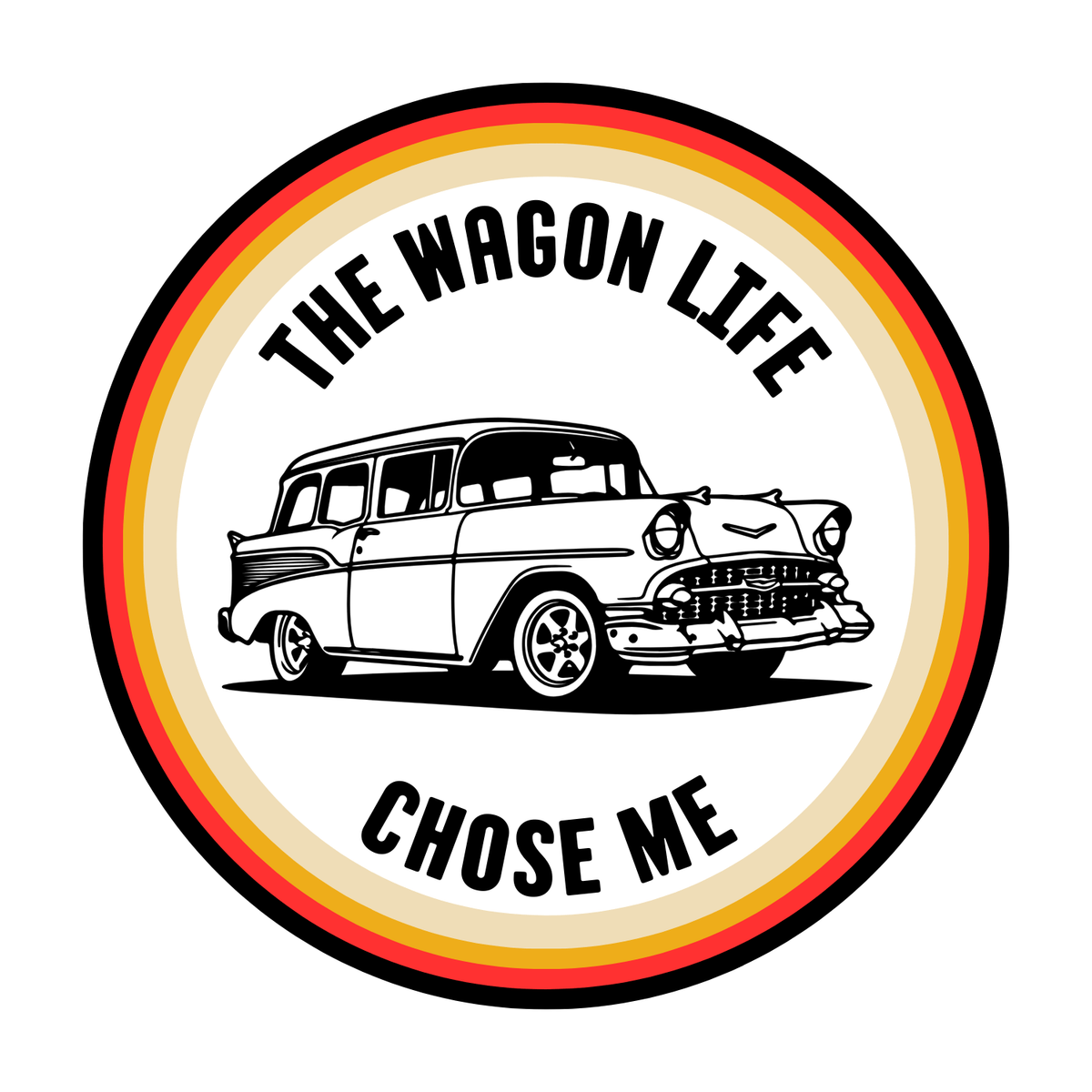 The Wagon Life Chose Me Mug – Vintage Car Lover Coffee Cup
