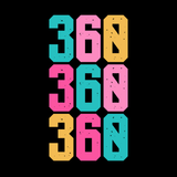 Three Six Oh Vancouver Washington Electric Pop Cotton Canvas Tote Bag bold neon design on black background.