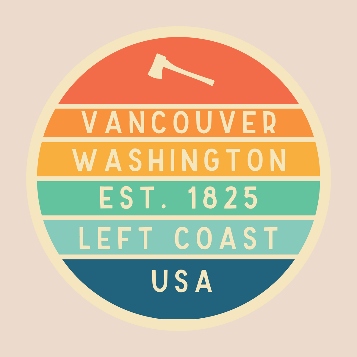 Left Coast Retro Vancouver Cotton Canvas Tote Bag