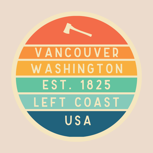 Left Coast Retro Vancouver Cotton Canvas Tote Bag