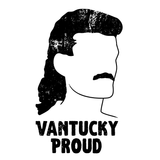 Vantucky Proud: Billy Ray Slammer Ceramic Coffee Mug design featuring a stylish mullet and bold logo.