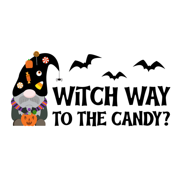 Witch Way to the Candy Gnome Halloween Heavy Blend Classic Hoodie