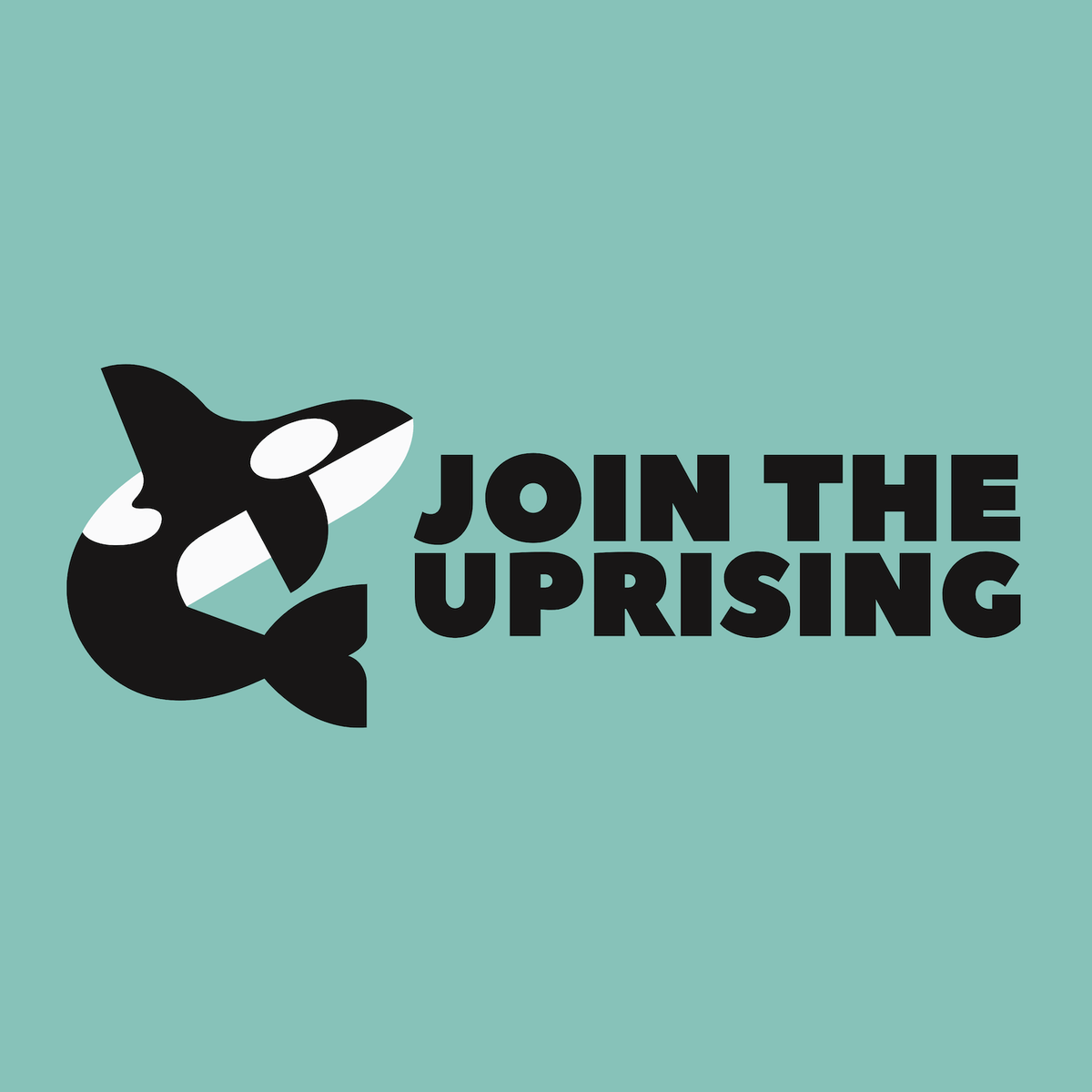 Join the Uprising Orca Weekender Bag logo featuring an orca design and bold text.