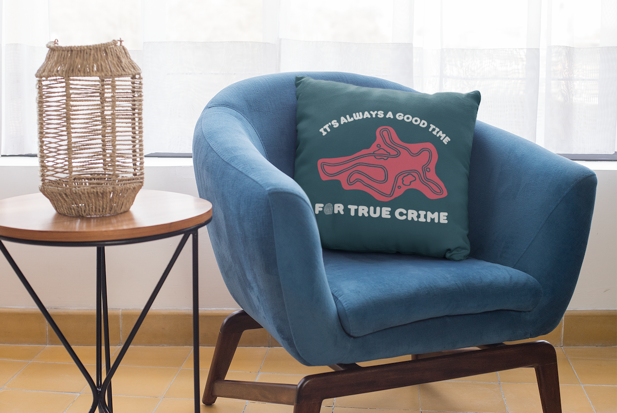 It's Always a Good Time for True Crime Square Accent Pillow