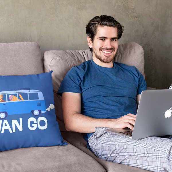 Vincent in a Van Go Decorative Square Accent Pillow